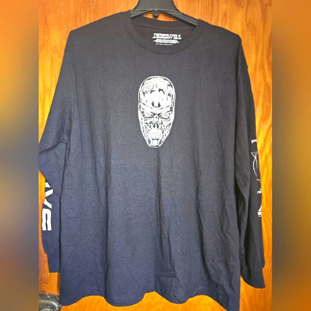 Primitive Skateboarding Men's XL Terminator 2 Skynet Long Sleeve Tee T-Shirt